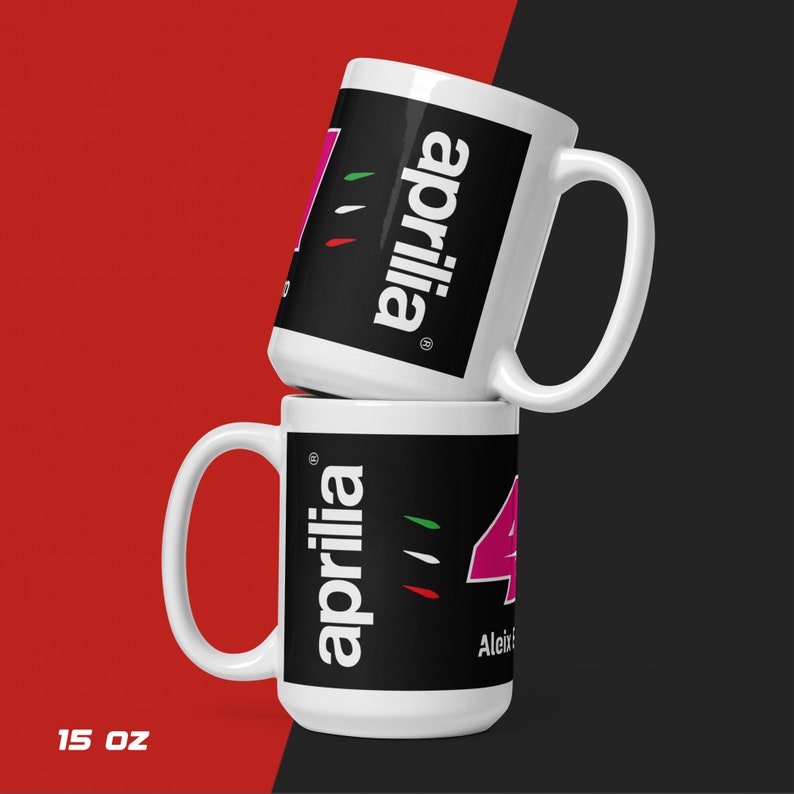 MotoGP™ Aleix Espargaró of Aprilia Racing 15 oz. Coffee or Tea Mug—Double View