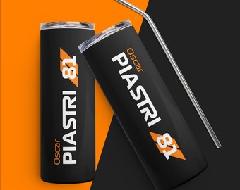 Formula 1® Oscar Piastri of Mclaren F1 Racing Tumbler Cup |  Formula One Gifts and Mclaren Merch for Race Fans