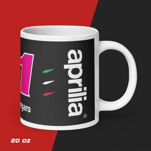 MotoGP™ Aleix Espargaró of Aprilia Racing 20 oz. Coffee or Tea Mug—Left View