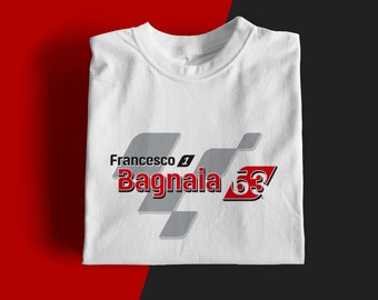 MotoGP™ Francesco Bagnaia of Ducati Lenovo Team TShirt | Motorcycle Racing Merch and Gifts for Race Fans