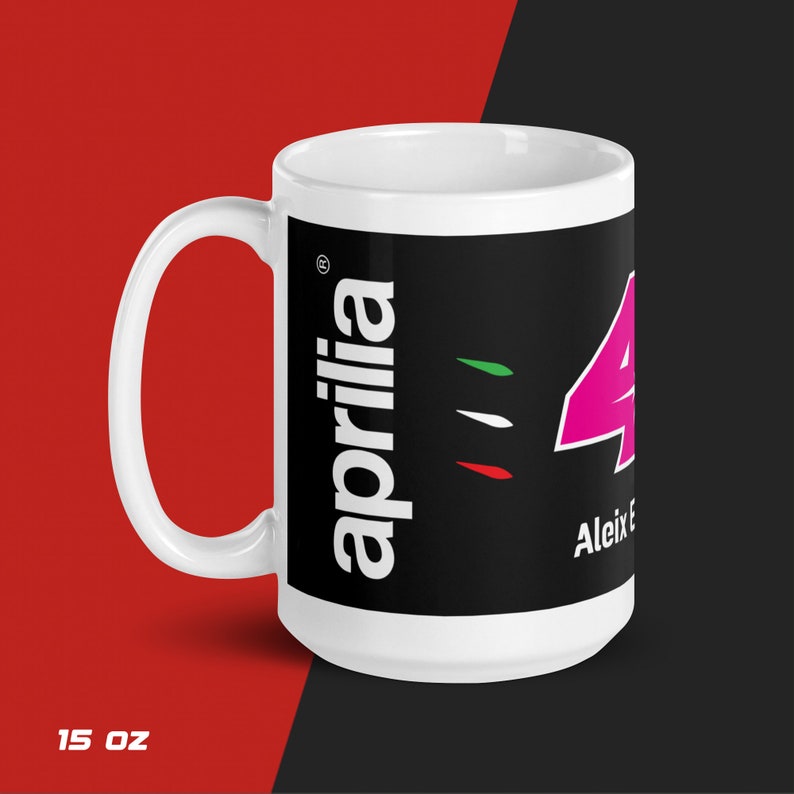 MotoGP™ Aleix Espargaró of Aprilia Racing 15 oz. Coffee or Tea Mug—Right View