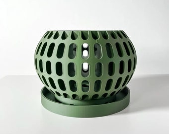 The Brex Orchid Pot with Drainage Tray - Plant Pot - Modern Design Planter - Home Decor - Orchid - Planter - Orchid Pot - 3" 4" 5" 6" Pot