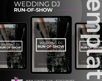Wedding DJ Run-of-Show Template: Editable Event Timeline (Google Docs, Instant Download)