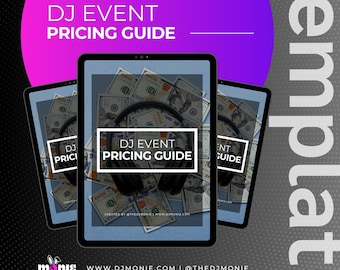 DJ Event Pricing Guide: Editable DJ Business Template (Google Docs, Instant Download)
