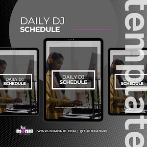 Daily DJ Schedule Template (Google Docs) | DJ Business Planning Tool | Editable + Instant Download
