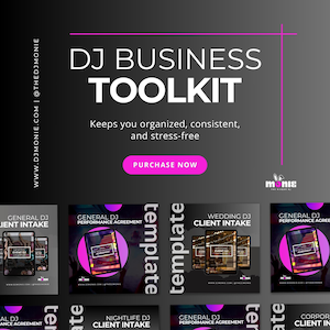 DJ Business Toolkit | DJ Client Intake Forms + Contract Bundle | DJ Business Templates | Instant Download