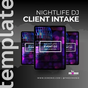 Nightlife DJ Client Intake Form (Google Template) | DJ Business Tools | Club & Lounge Bookings | Instant Download
