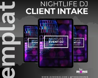 DJ Client Intake Form: Nightlife Venue Bookings (Google Template, Canva Header)
