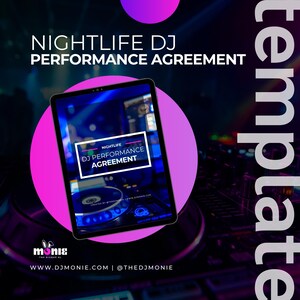 Nightlife DJ Performance Agreement (Google Template) | DJ Club & Bar Contract Template | Instant Download
