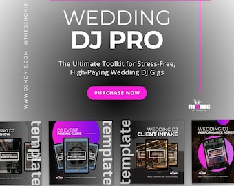 Wedding DJ Pro Bundle | Contracts | Checklists | Run-of-Show | DJ Business Templates | Instant Download