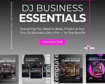 DJ Business Essentials Bundle: Contracts, Forms, & Templates (Instant Download)