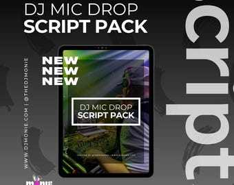 Mic Drop Script Pack for DJs (PDF and Google Docs Template)