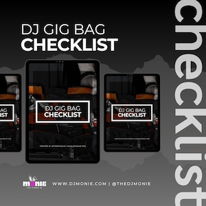 DJ Gig Bag Checklist (Google Template) | Event Packing List for DJs | Editable Template | Instant Download