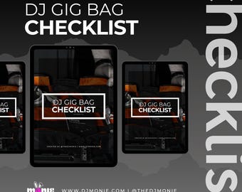 DJ Gig Bag Checklist: Editable Google Docs Template (Instant Download)