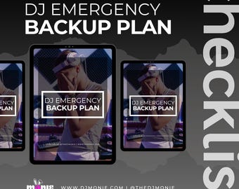 DJ Emergency Checklist | Event Disaster Recovery | Gear Backup Guide | DJ Business Templates | Instant Download