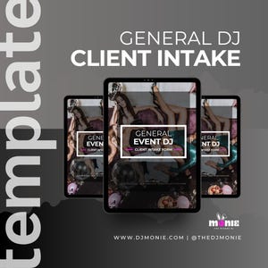General DJ Client Intake Form (Google Template) | DJ Business Tools | Instant Download