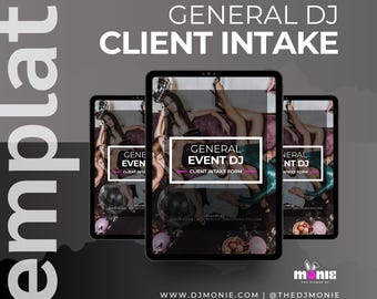 General DJ Client Intake Form (Google Template) | DJ Business Tools | Instant Download