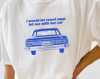 Hit Me Renee T-shirt | comfort kleuren T-shirt, gen-z-shirt, grappig gen-z-shirt, grappig meisjesachtig T-shirt, renee geïnspireerd, renee grafisch T-shirt, lesbisch T-shirt