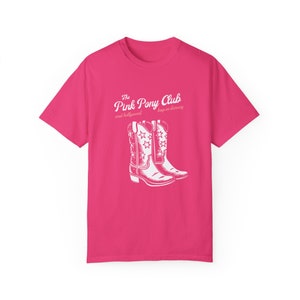 Roze Pony Club-T-shirt | comfort kleuren T-shirt, kustcowgirl, y2k kleding, downtown girl, barbiecore, chappell-T-shirt, roze cowgirlshirt afbeelding 7