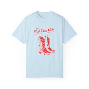 Roze Pony Club-T-shirt | comfort kleuren T-shirt, kustcowgirl, y2k kleding, downtown girl, barbiecore, chappell-T-shirt, roze cowgirlshirt afbeelding 6