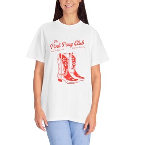 Roze Pony Club-T-shirt | comfort kleuren T-shirt, kustcowgirl, y2k kleding, downtown girl, barbiecore, chappell-T-shirt, roze cowgirlshirt afbeelding 8