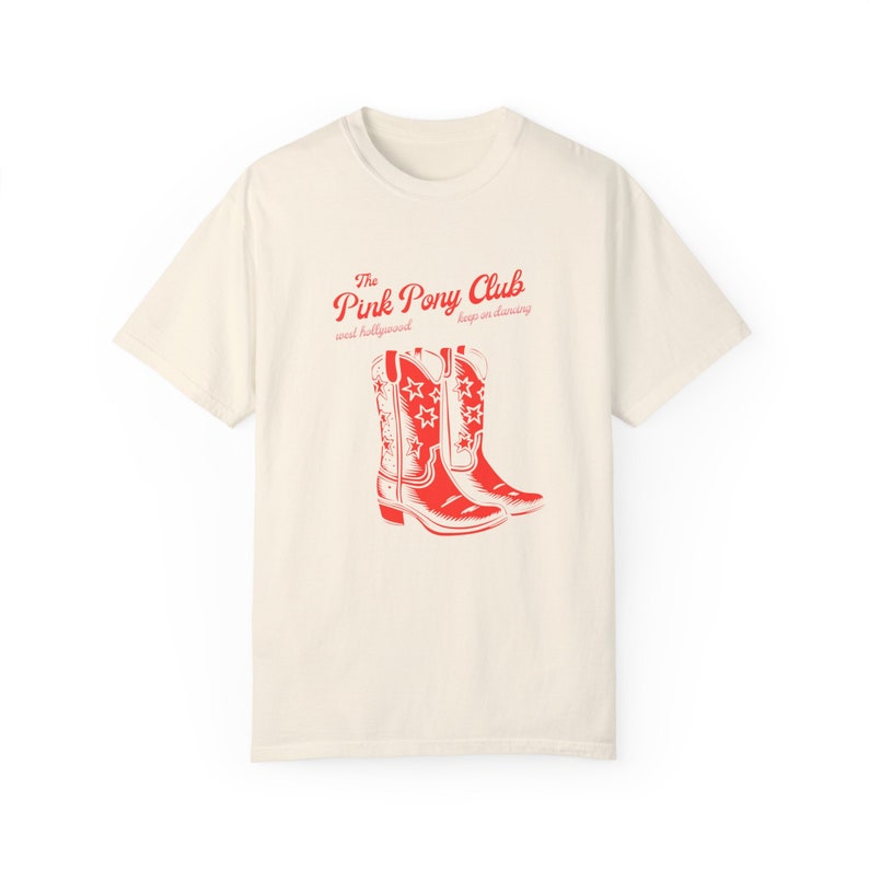 Roze Pony Club-T-shirt | comfort kleuren T-shirt, kustcowgirl, y2k kleding, downtown girl, barbiecore, chappell-T-shirt, roze cowgirlshirt afbeelding 5