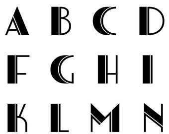 Vector Retro letter Set, Alphabet