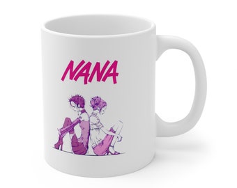 Dual Harmony Delight: Nana Anime Mug - Embrace the Duo, Rock Your Coffee