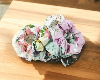 Cadeauklare katoenen scrunchies, levendige haaraccessoires met patronen, perfect voor dagelijks gebruik en doordachte cadeaus