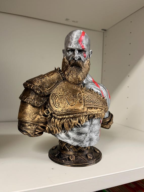 Figurine fantasy – Guerrier spartiate - Demi-dieu mythique – peinte à la main