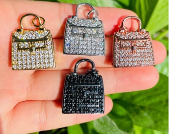 CZ paved purse/handbag Charm