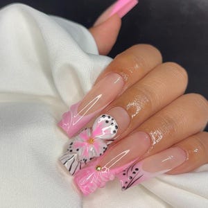 Press On Nails / 3D art/ Nails/ summer nails