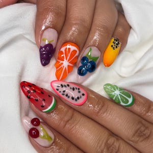 Fruit Nails/ 3D Art / Press on nails/