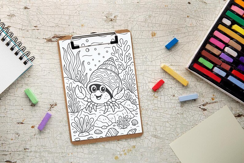 Ocean Friends Coloring Book for Kids – 50 Cute Sea Creatures ...