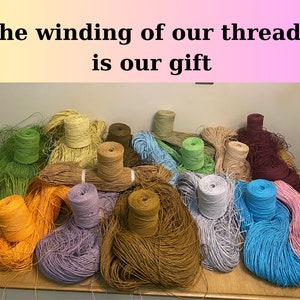 Eco-Friendly Handmade Products: Natural Raffia, Bag Yarn, Paper Cord, and More