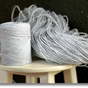 Eco-Friendly Handmade Products: Natural Raffia, Bag Yarn, Paper Cord, and More,2 Ply Twisted 100% Organic ,120 meters and 240 meters