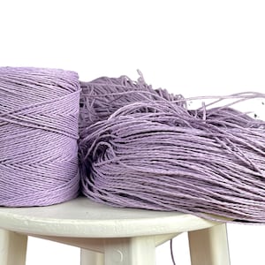 Eco-Friendly Handmade Products: Natural Raffia, Bag Yarn, Paper Cord, and More,2 Ply Twisted 100% Organic ,120 meters and 240 meters