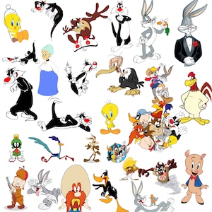 Looney Tunes PNG Bundle - Looney Tunes Birthday PNG - Looney Tunes Png Cut Files - Looney Tunes Clipart for Cricut - Looney Tunes PNG