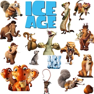 Era de hielo Png, Era de hielo PNG, Paquete PNG, Stıcker, Clipart, Descarga instantánea, papel digital, Fondos transparentes, invitación, Alfabeto, Paquete