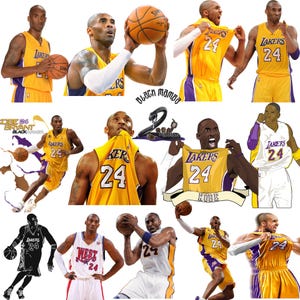 Kobe Bryant PNG Datei - Schwarze Mamba - Kobe Clipart - Kultige Basketball Legend Grafik - Digital Download - Hochauflösende Basketball Kunst