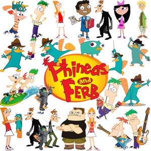 50+ Phineas and Ferb Png - Phineas and Ferb Gifts - Phineas and Ferb Bundle - Phineas and Ferb Cartoon - Phineas and Ferb Clipart - Sticker