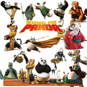 42 Pieces High Quality Kung Fu Panda I Kung Fu Panda Sticker I Kung Fu Panda Bundle I Kung Fu Panda Gifts I Kung Fu Panda Silhouette I Panda