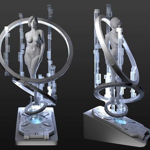 Computer Girl STL File, 3D Digital Printing, Movie Characters, Figures