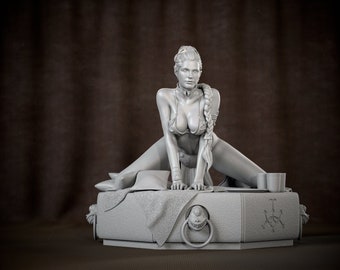 Sklavin Prinzessin STL-Datei, 3D-Digitaldruck, Filmfiguren, Figuren