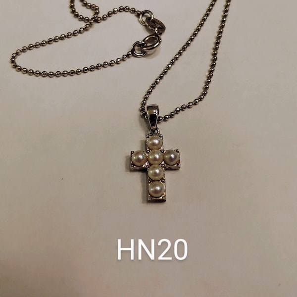 Honora Pearl Cross Necklace