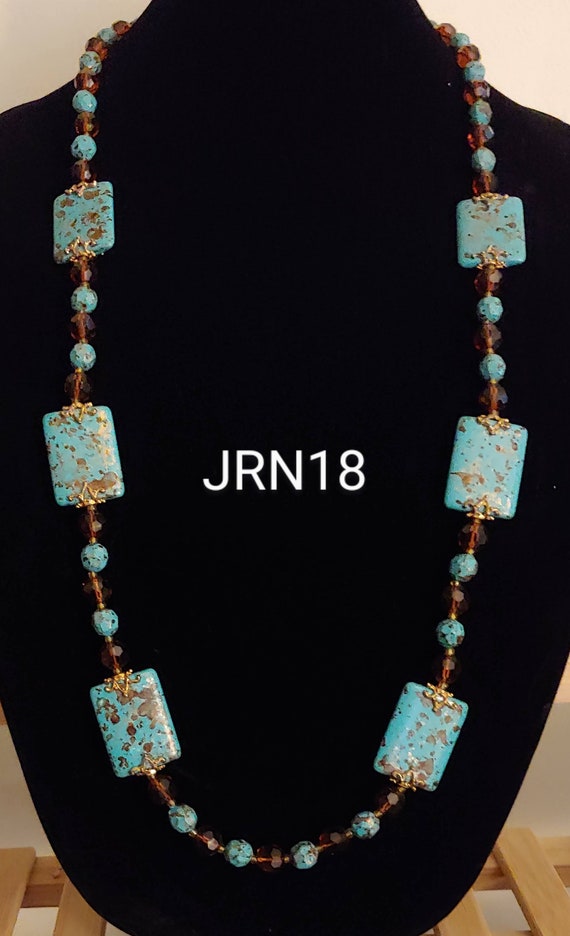 Joan Rivers Faux Turquoise And Topaz Necklace