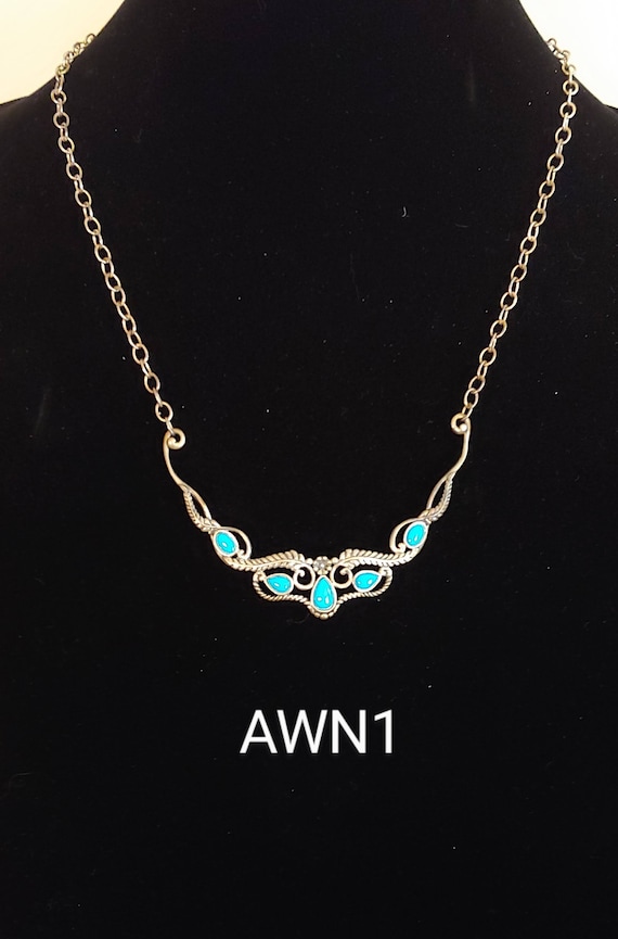 American West Sleeping Beauty Turquoise Necklace
