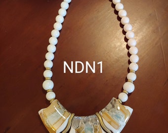 Porcelain Bib Necklace