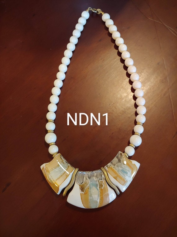 Porcelain Bib Necklace