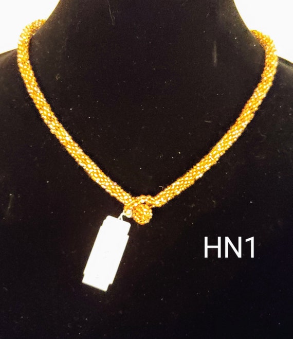 Himalayan Gems Woven Bead Necklace - image 1